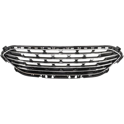 Findmall Front Center Grille for 2020-2022 Ford Escape, Black with Chrome Trim