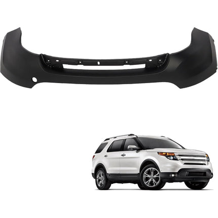 Findmall Primed Front Bumper Cover without Parking Sensor Holes Replacement for 2011-2015 Ford Explorer, FO1014109, BB5Z-17D957-APTM
