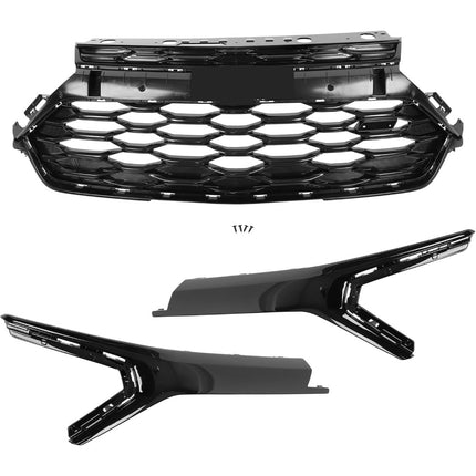Findmall Glossy Black Front Upper Bumper Grille Replacement for Trailblazer RS