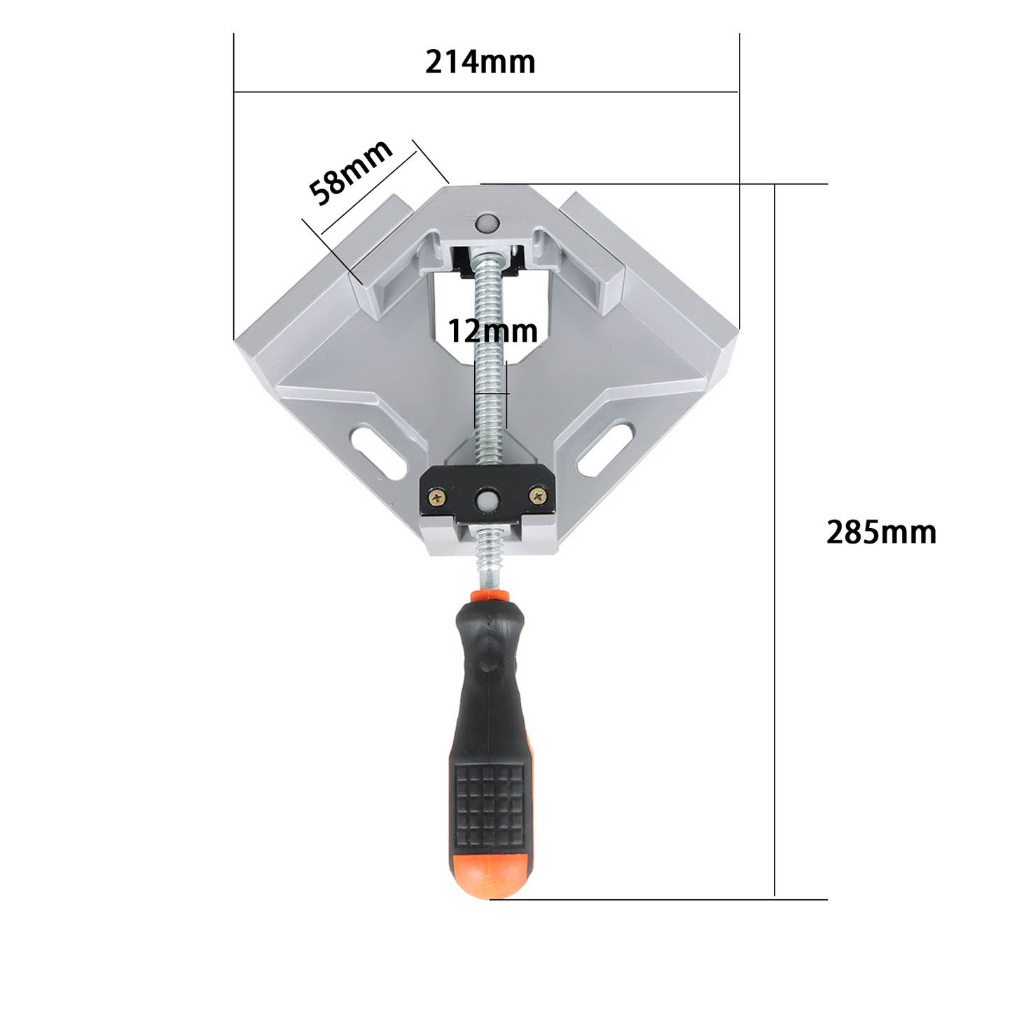 findmall 4Pcs Corner Clamp 90 Degree Right Angle Clamp Aluminium Alloy Right Angle Clamp Woodworking Photo Frame Vise with Adjustable Swing Jaw Fit for Wood, Metal Clamping