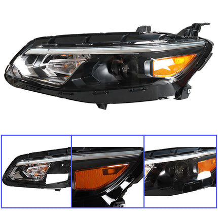 Findmall Headlight Assembly Replacement for Malibu Black Left LH