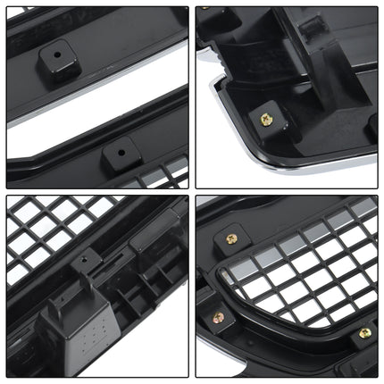 Findmall Front Grille Upper Chrome Mesh Style Replacement for F150 2018-2020