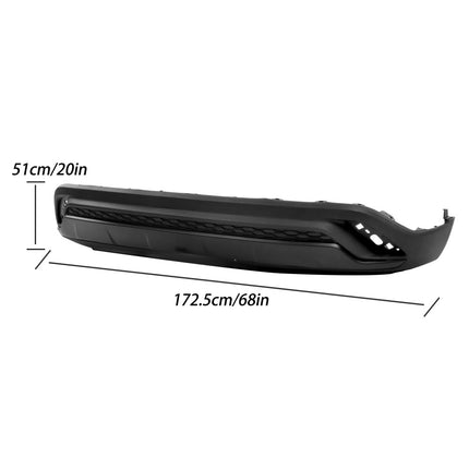 Findmall Rear Lower Bumper Cover with Valance for 2024-2025 Chevrolet Trax, No Sensor Holes, Primed
