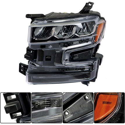 Findmall Headlights Assembly Replacement for Silverado 1500 2019-2020
