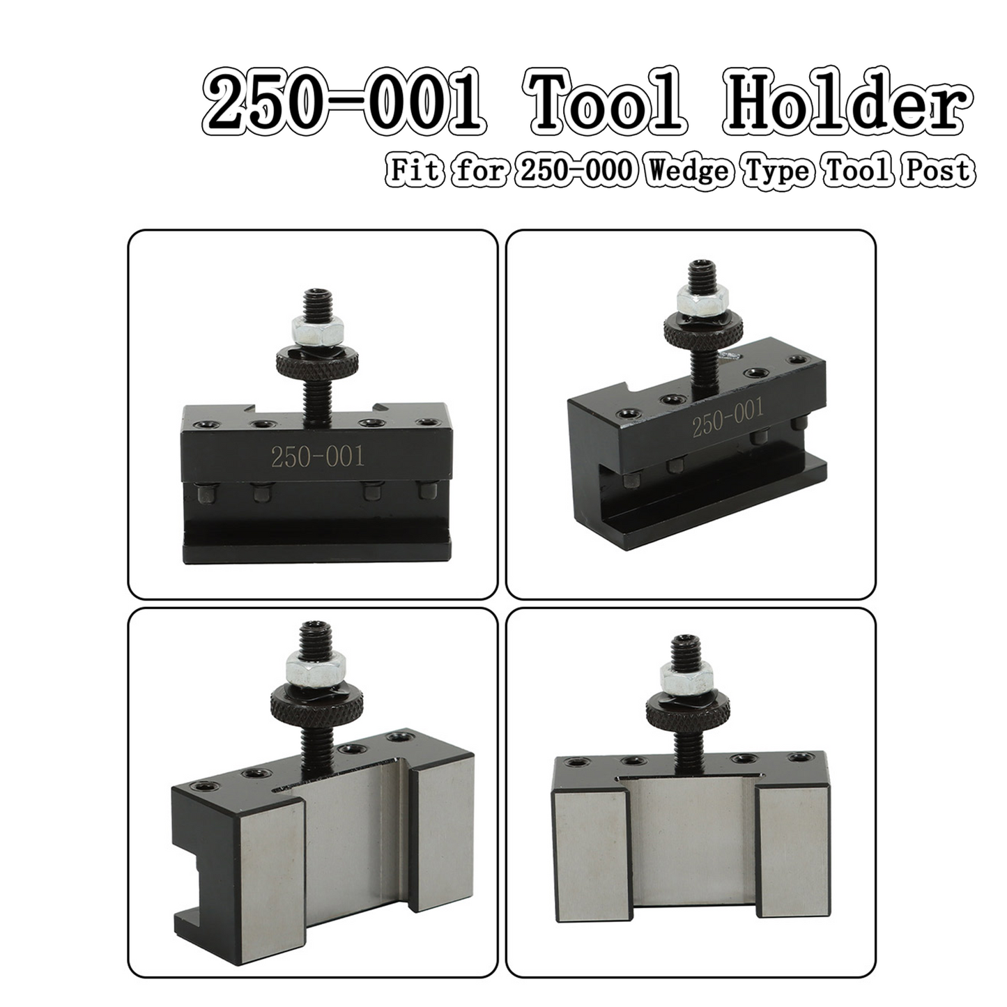 findmall 2Pcs OXA 1 Quick Change Turning & Facing Lathe Tool Post Holder 250-001 Tool Holder Fit for Lathe