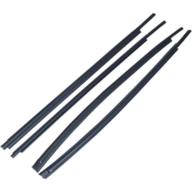 Findmall Window Weatherstrip Kit for 2007-2018 Toyota Tundra CrewMax, 4-Piece