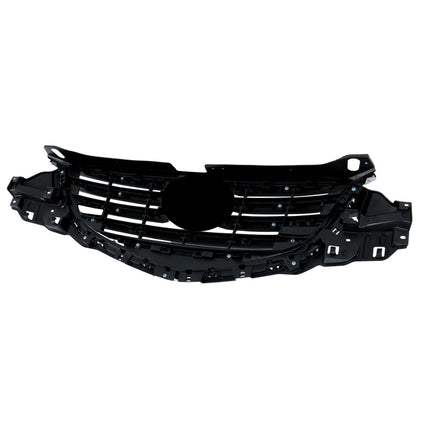 Findmall Front Upper Mesh Grille for 2015-2016 Mazda CX-5, Black with Gray Bar