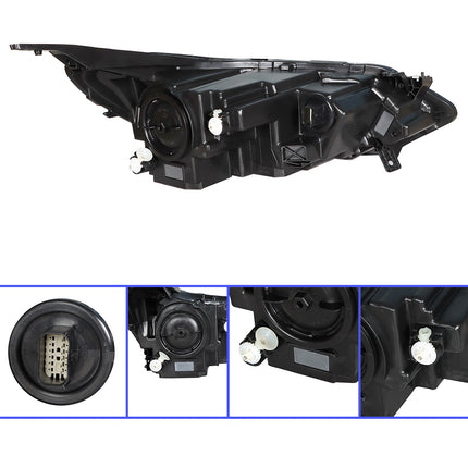 Findmall Driver Side Headlights Assembly Halogen with DRL Replacement for Equinox 2018-2020 Housing Black Lamp LH 1PC GM2502469