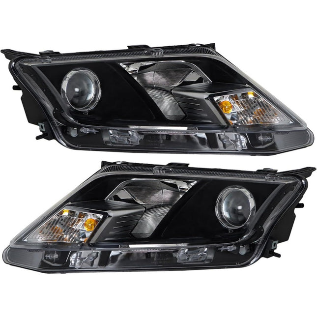 Findmall Headlight Assemblies for 2010–2012 Ford Fusion Front Left and Right, Replaces FO2502273 and FO2503273