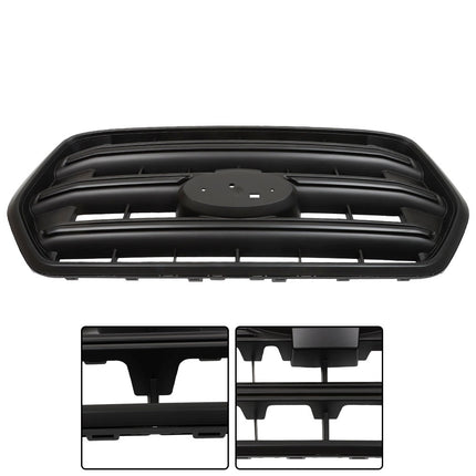 Findmall Front Grille Upper Matte Black Straight Trim Style Replacement for Transit T150 2020-2022