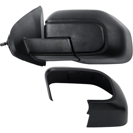 Findmall Driver Side Power Mirror with Wide-Angle Spotter Matte Black Electric 3-Pin Connector