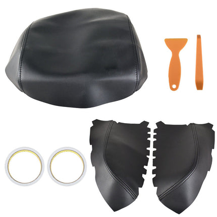 Findmall Car Leather Center Console Armrest Cover Skin Black Replacement for 2009-2015 Honda Pilot