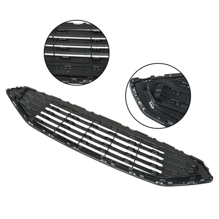 Findmall Front Bumper Upper Lower Grille Grill Replacement for 2017 2018 Fusion Black