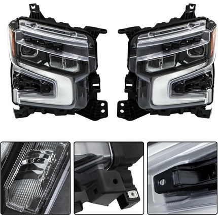 Findmall Headlights Assembly Replacement for Silverado 1500 ZR2 2022-2024