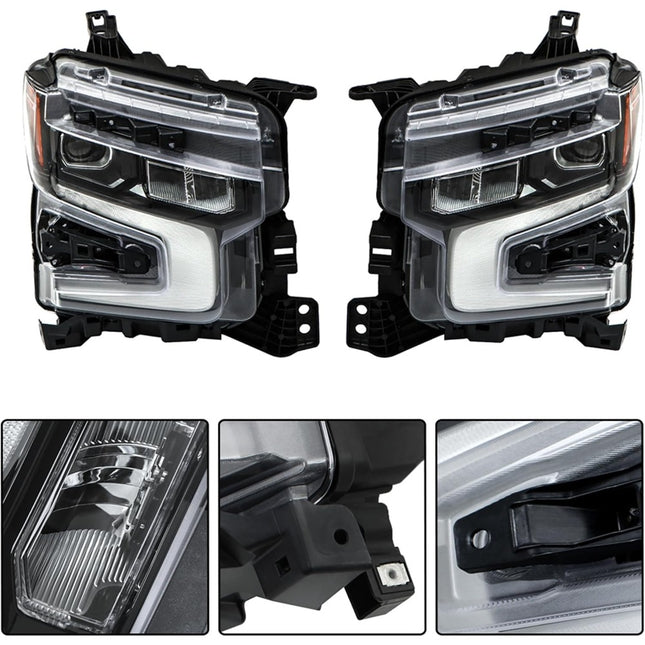 Findmall Headlights Assembly Replacement for Silverado 1500 ZR2 2022-2024