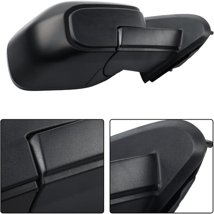 Findmall Power Mirror Passenger Right Side Replacement for Maverick 2022-2024 Replacement for NZ6Z17682J Matte Black with Wide-Angle Spotter Power Heated Electric 5-Pin Connector