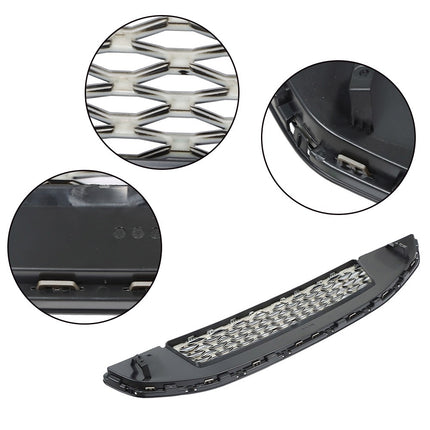 Findmall Chrome and Black Mesh Front Grille Replacement for Fusion 2017-2018 HS7Z-8200-AA