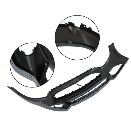 Findmall Primed Front Bumper Cover Replacement for 2015-2017 Ford Mustang EcoBoost GT V6 Coupe Convertible