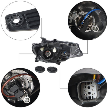 Findmall Driver Side Headlights Assembly Halogen Replacement for Malibu 2019 Housing Chrome Lamp LH 1PC 84494361