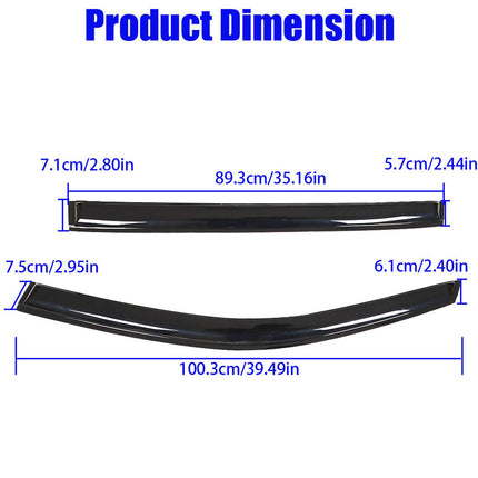 Findmall Side Window Visors Rain Guard Wind Vent Shade Deflector Replacement for 2014-2019 Toyota Highlander