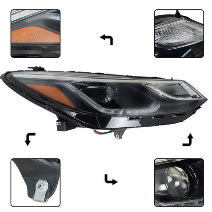 Findmall Headlight Assembly Replacement for Cruze Right RH