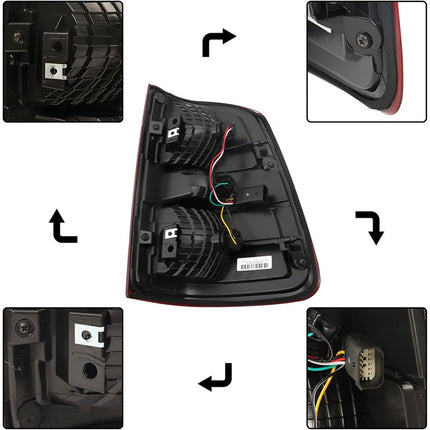 Findmall Tail Light Assembly for 2019–2023 Ram 1500 Rear Left Driver Side, Replaces 55112989-AE