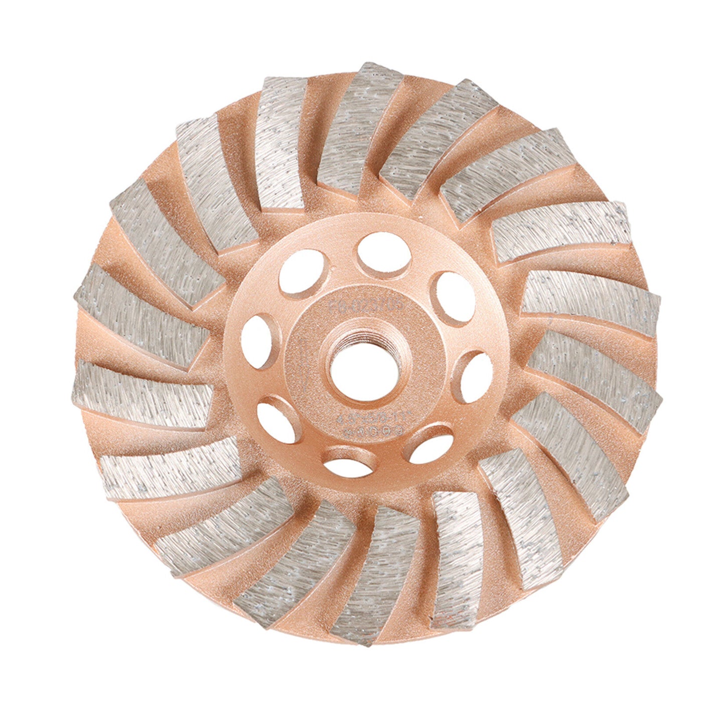 findmall 4-1/2 Inch 18 Turbo Diamond Segments 5/8 Inch -11 Arbor Grinding Wheels Diamond Cup Grinding Wheels Fit for Concrete and Masonry Available