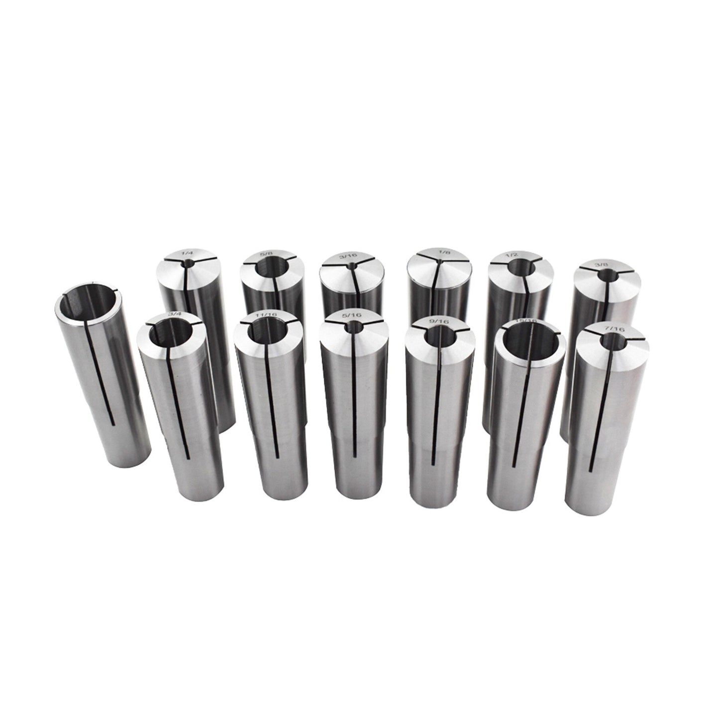 New 4MT Morse Taper Collet 13 Pcs Set 1/8" - 1" With 3/16 1/4 3/8 1/2 5/8 3/4 Fit For Bridgeport