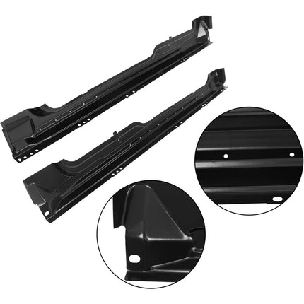 Findmall Rocker Panel Guard Pair for 2009-2014 Ford F-150, Black