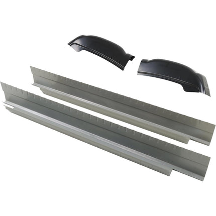 Findmall 4-Piece Rocker Panel and Cab Corner Kit for 1999-2007 Chevrolet Silverado GMC Sierra Extended Cab