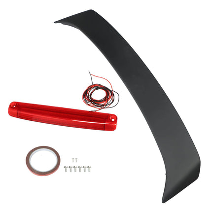 Findmall Rear Spoiler Wing with Led Third Brake Light Plastic Replacement for 2009 2010 2011 2012 2013 Corolla Factory Style