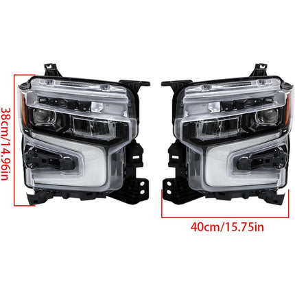 Findmall Headlights Assembly Replacement for Silverado 1500 ZR2 2022-2024