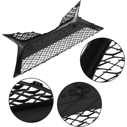 Findmall Front Lower Bumper Grille for 2018-2020 Toyota Camry SE XSE, Gloss Black, With Holes
