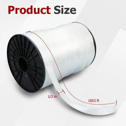 Findmall Polyester Pull Tape Flat Rope, Mule Tape Cable Pulling Tape for Electrical Wire Pulling, Gear Tightening, Cargo Securing & Outdoor Use