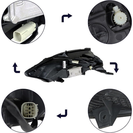 Findmall Headlight Assembly Driver Side Left LH Replacement for Malibu 2019 2020 2021