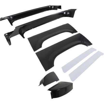Findmall 8-Piece Rocker Panel Cab Corner and Wheel Arch Repair Kit for 1973-1987 Chevrolet GMC C/K Standard Cab