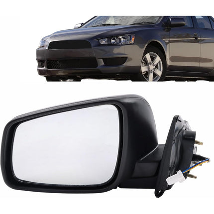 Findmall Passenger Side Power Rearview Mirror 3-Wire Connector Replacement for Lancer 2008 2009 2010 2011 2012 2013 2014 Replacement for 7632A094