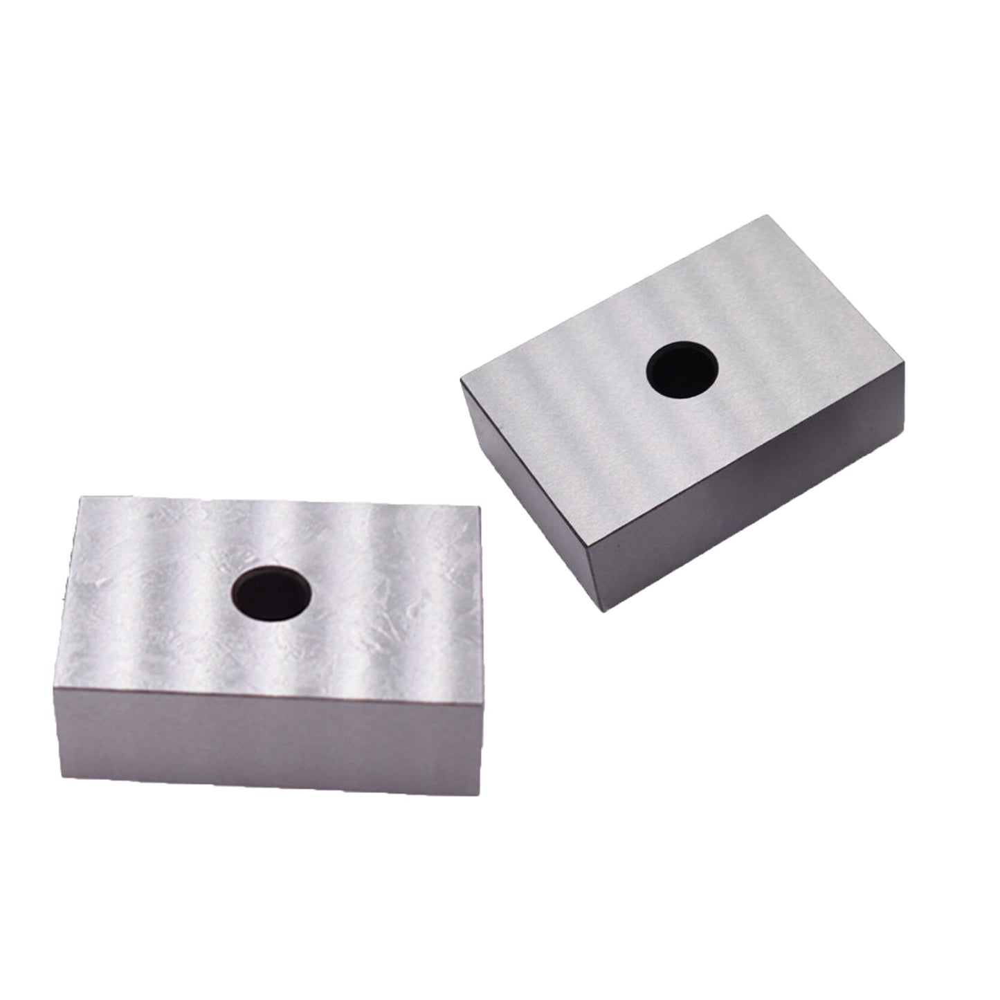 findmall 1 x 2 x 3 Inch Blocks Matched Pair 1/2" Single Hole Matched Pair with One Hole Hardened Steel Accuracy Ground Machinist 123 Blocks Set Up Blocks Fit for Accuracy Grinding Layouts