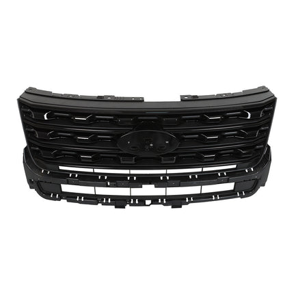 Findmall Front Grille Upper Glossy Black Replacement for Explorer 2016-2017 FO1200578