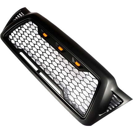 Findmall Front Mesh Grille for 2005-2011 Toyota Tacoma, Gloss Black