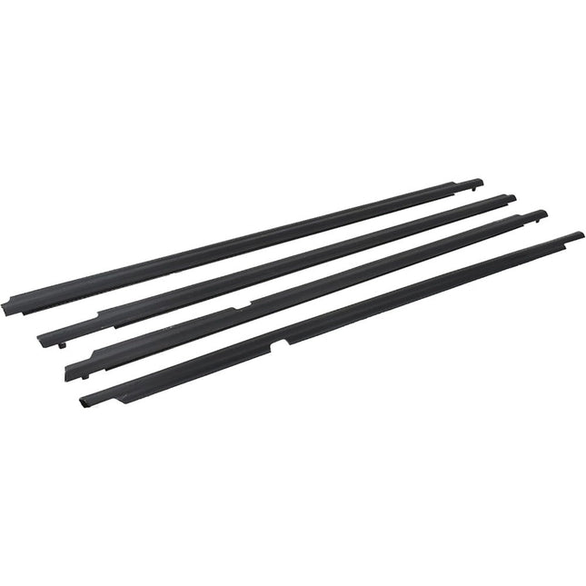 Findmall Black Window Weatherstrip Kit for 2009-2012 Toyota Corolla, 4-Piece, 75710-02210