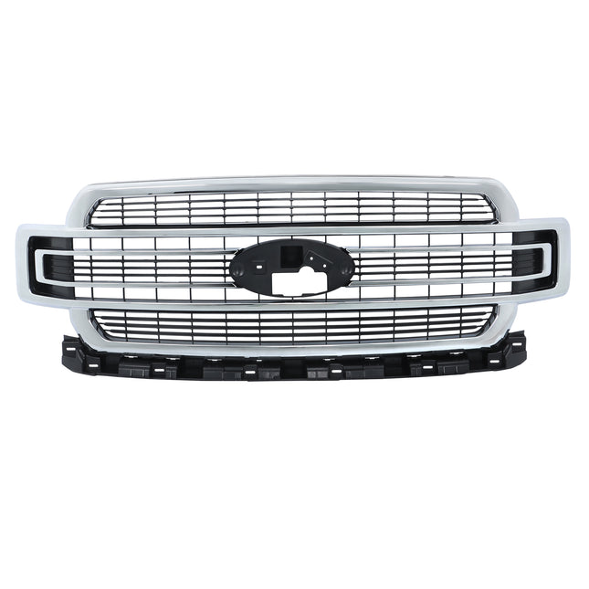 Findmall Chrome Front Upper Bumper Grille Replacement for F-150 Limited 2018-2020 JL3Z8200RA