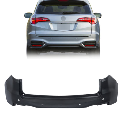 Findmall Rear Upper Bumper Cover for 2016-2018 Acura RDX, Sensor Holes, Primed