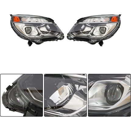 Findmall Headlight Assembly Pair Replacement for Equinox 2016-2017