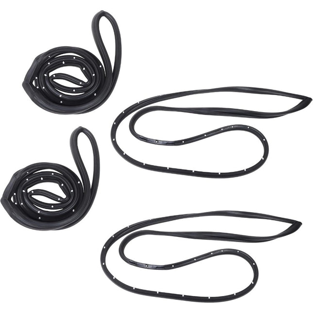 Findmall Rubber Door Weatherstrip Seal Kit for Oldsmobile 88 & GM Sedans, 4-Piece