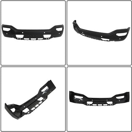 Findmall Primed Steel Front Bumper Face Bar with Parking Sensor Holes Replacement for 2016-2018 GMC Sierra 1500, GM1002864