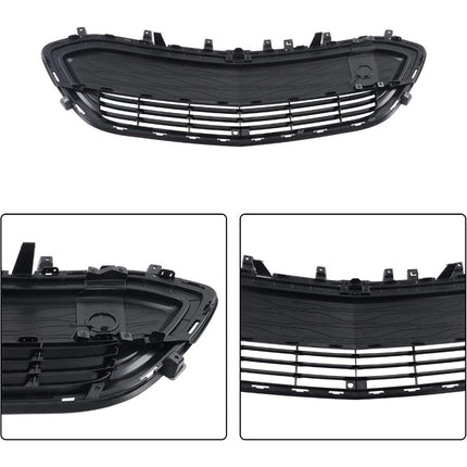 Findmall 2-Piece Glossy Gray Front Upper and Lower Grille Molding Trim Set Replacement for Bolt EV 2017-2021 42576622 42729655