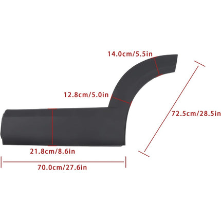 Findmall Rear Left Lower Door Molding for 2020-2023 Mazda CX-30, Black