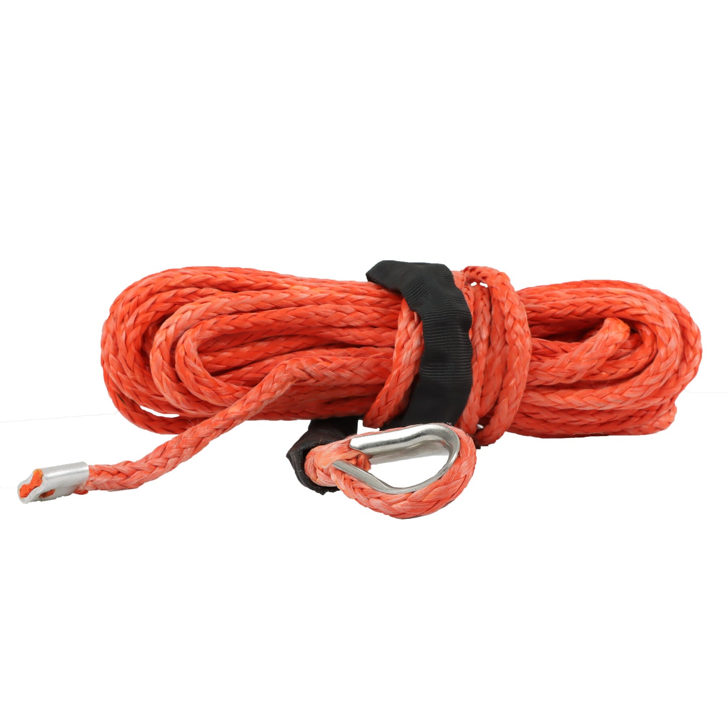 findmall 5/16 Inches 50 feet Capstan Rope Off Road Vehicle Traction Rope Maximum Strength 12000 Pounds Synthetic Car Tow Rope Orange