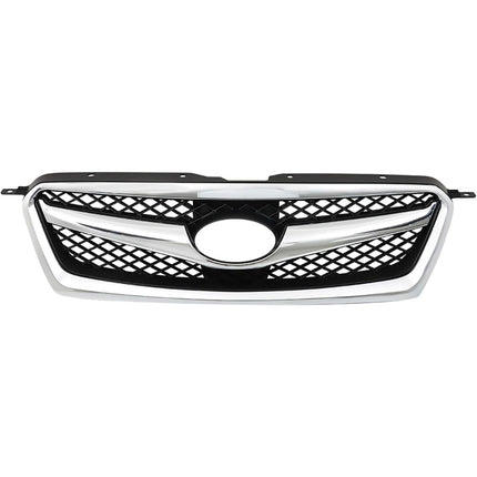 Findmall Front Upper Grille for 2010-2012 Subaru Legacy, Chrome Frame with Black Insert